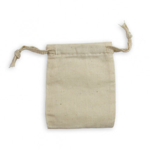 Pochette en coton écru...