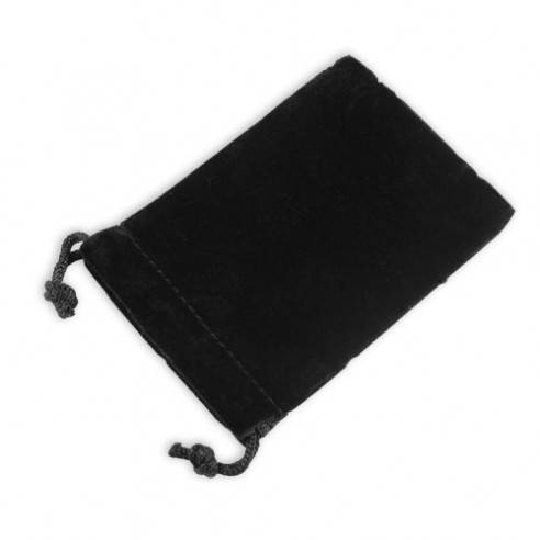 Pochette velours noir 100x75mm