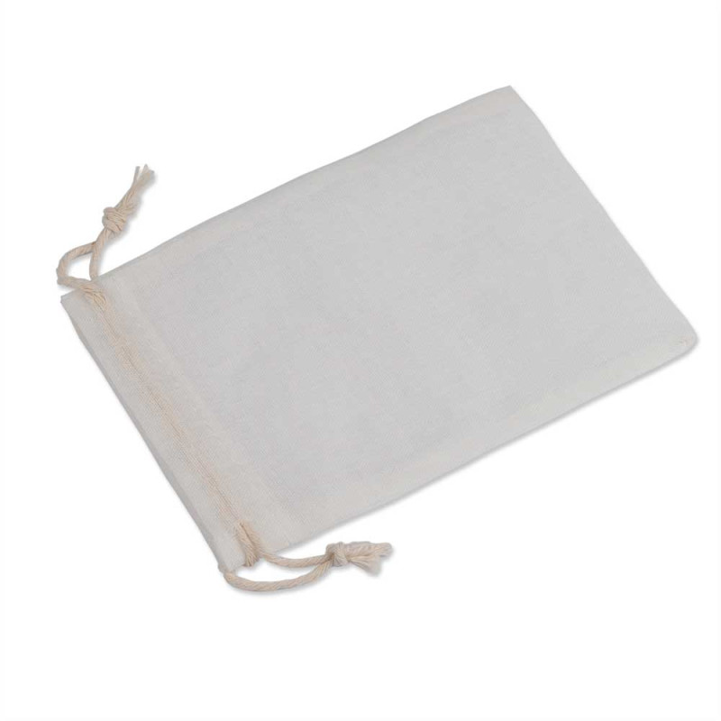 Pochette blanche coton 150x100mm